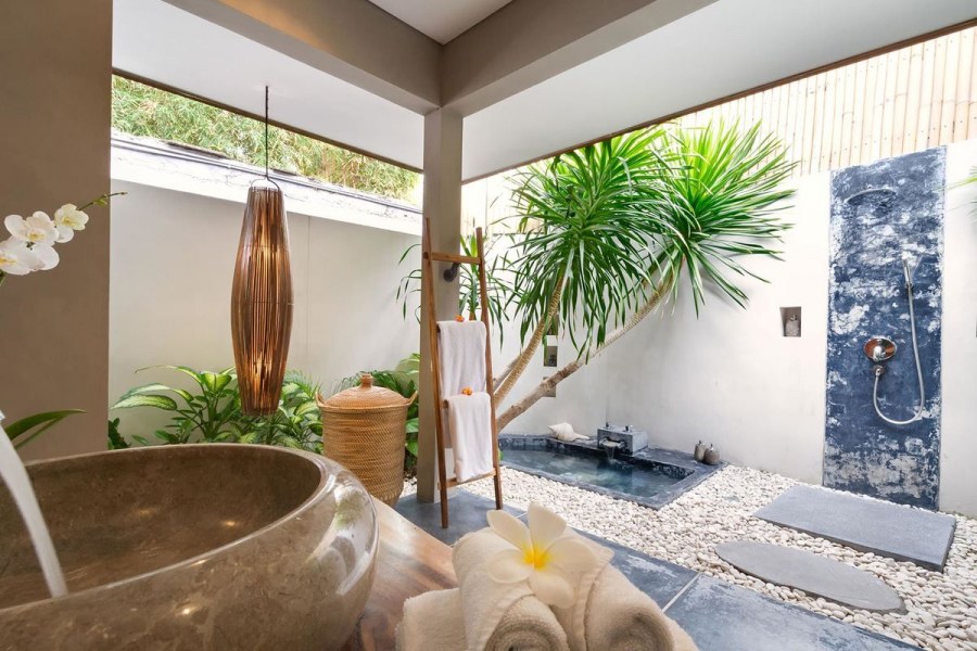 Ванная 5 метров в балийском стиле