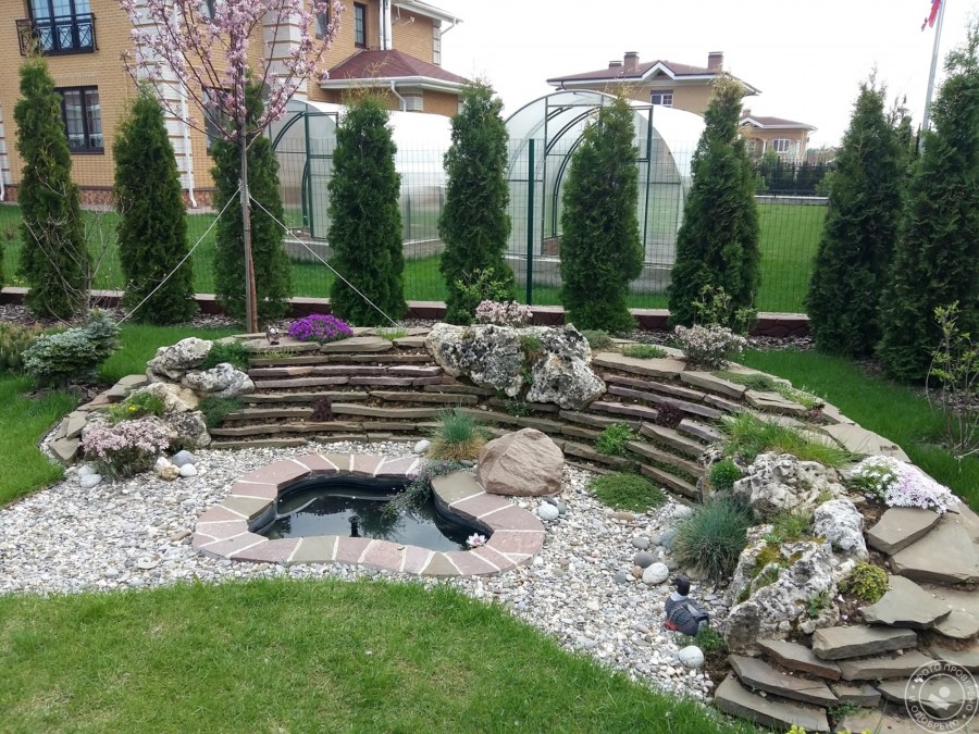 Альпийская горка угловая