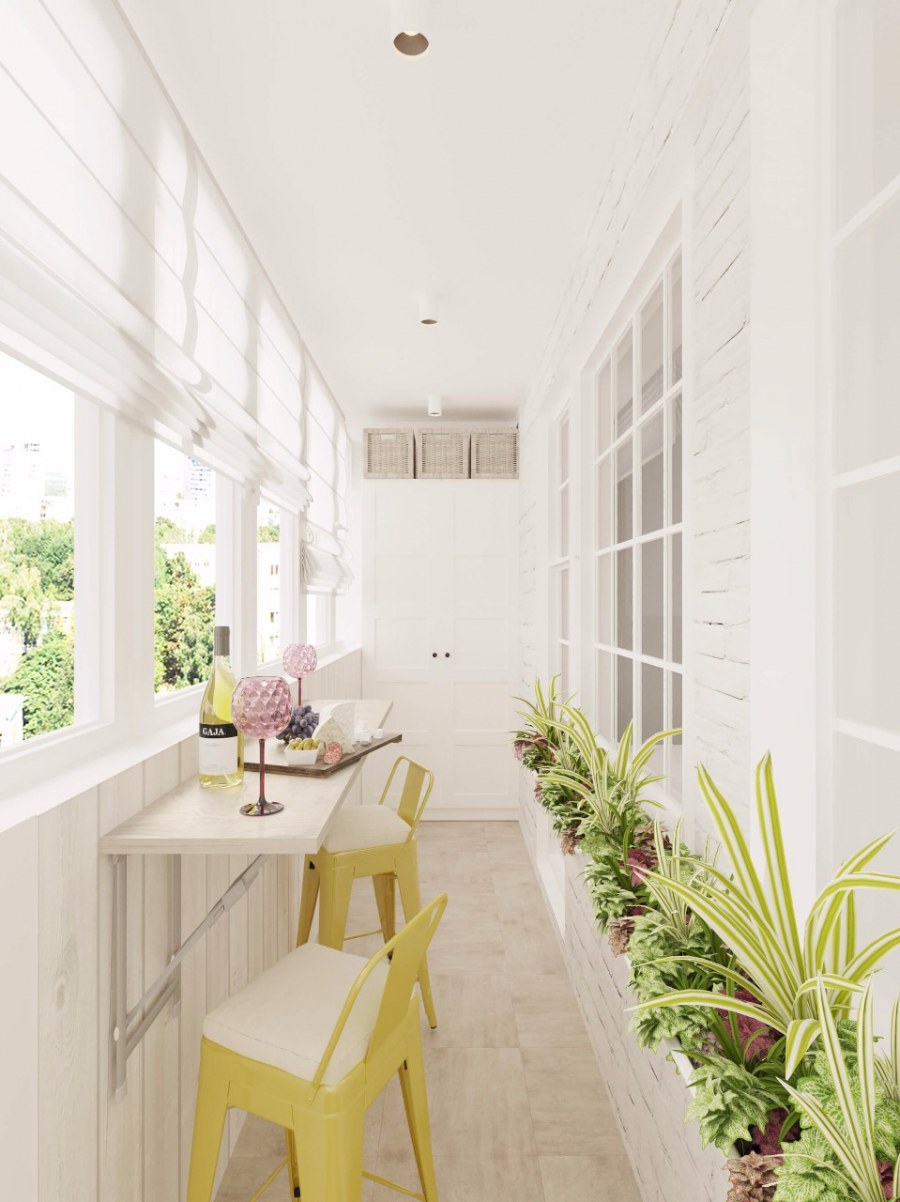 Лоджия в скандинавском стиле