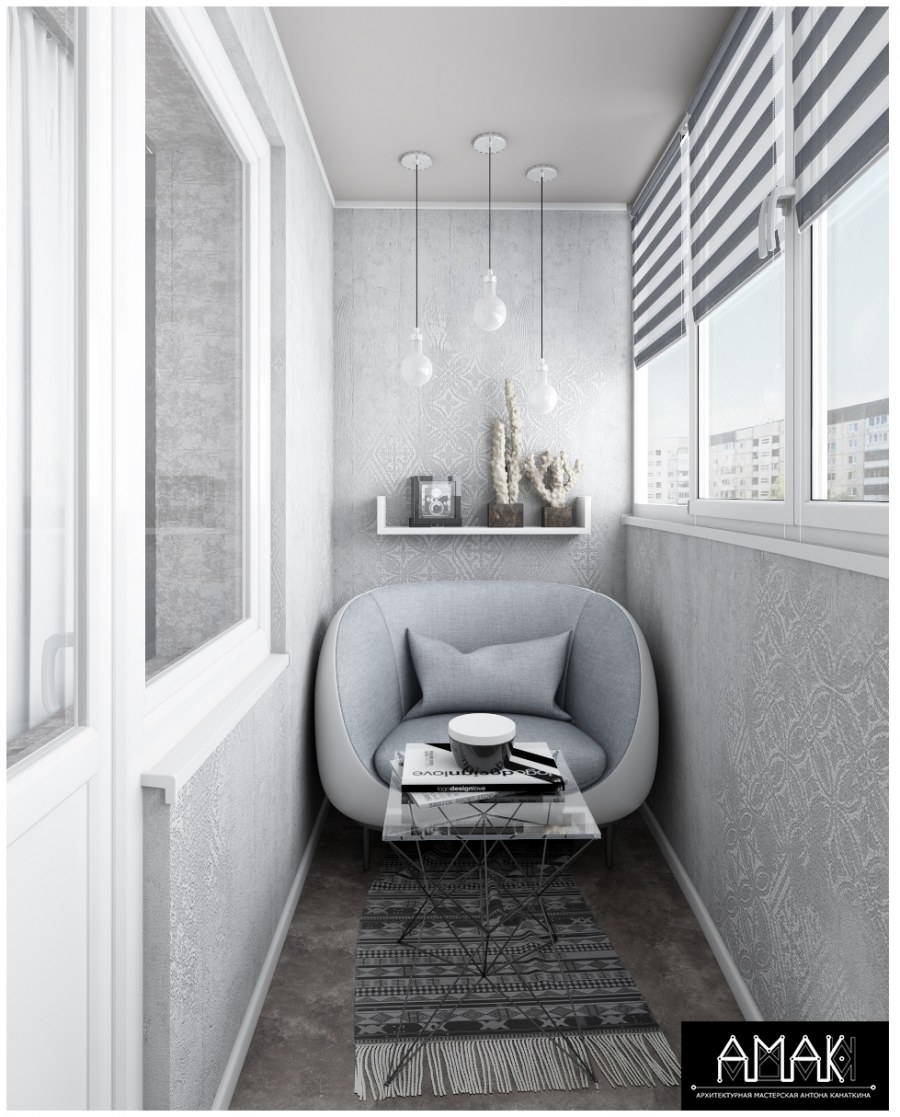 Баля вагонка на балконе