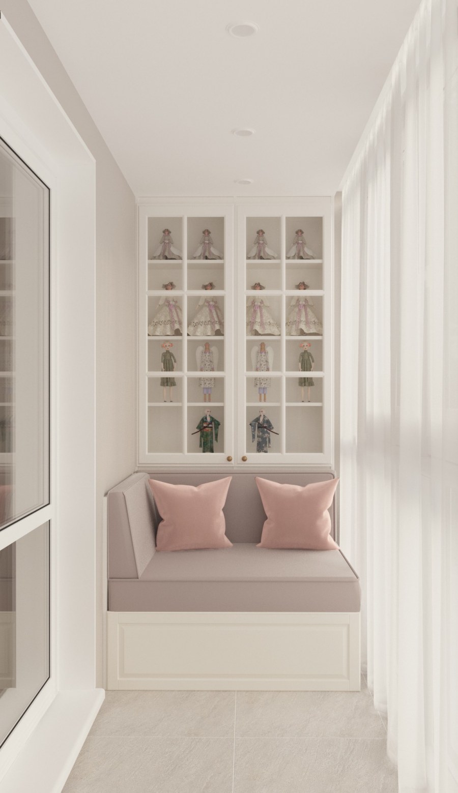 Интерьер балкона