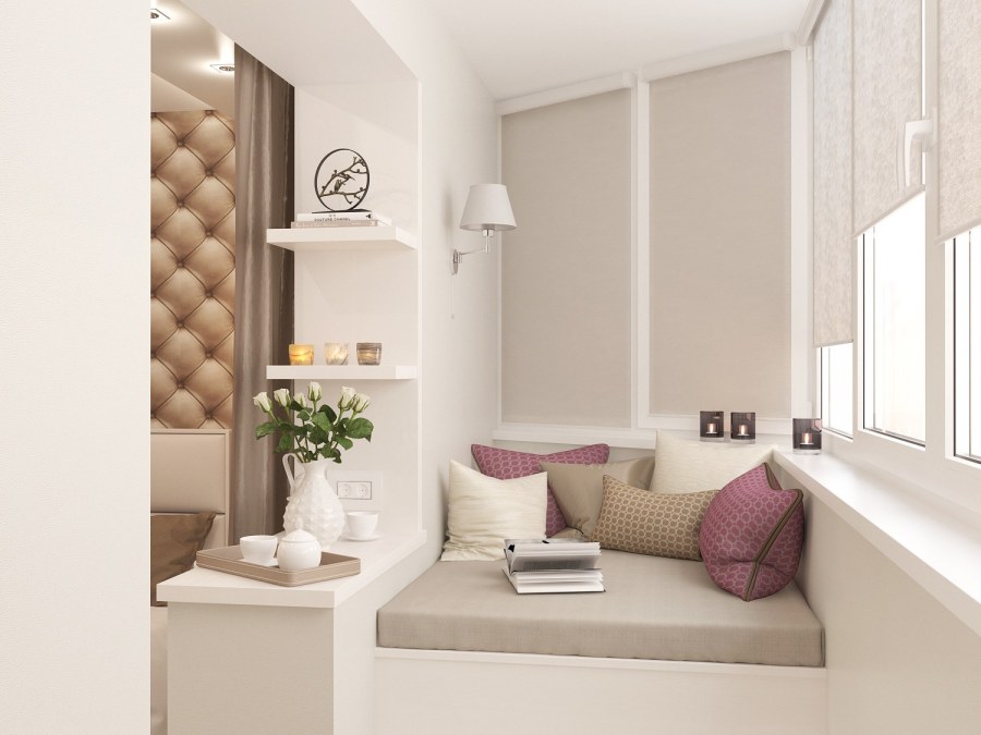 Лоджия в скандинавском стиле