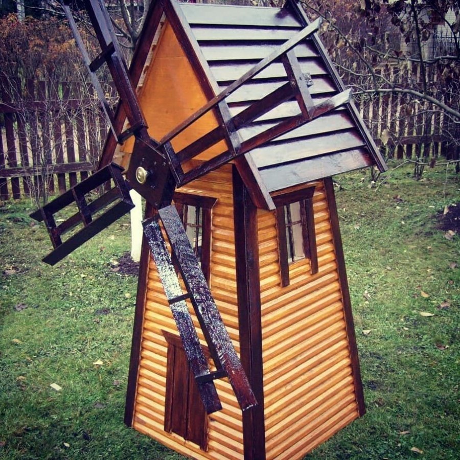 Декоративная мельница для сада