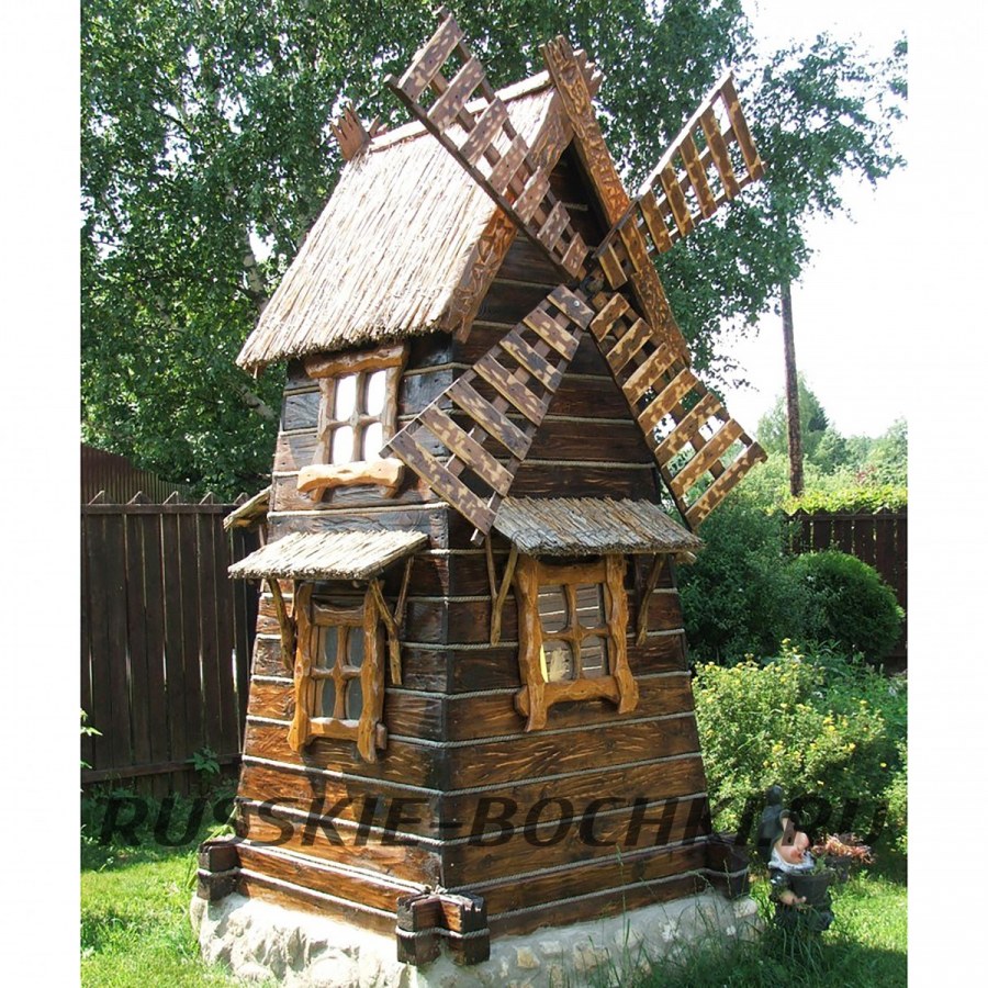 Колодезный домик мельница