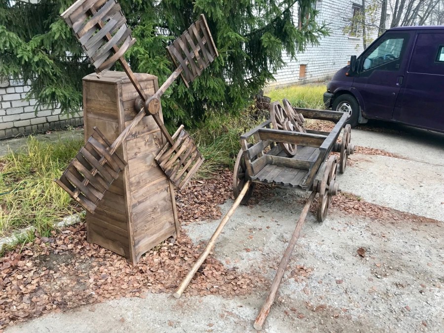 Декоративная мельница для сада