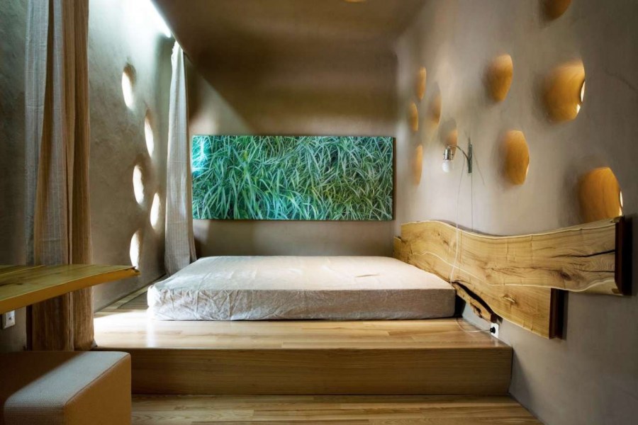 Экостиль в интерьере спальни