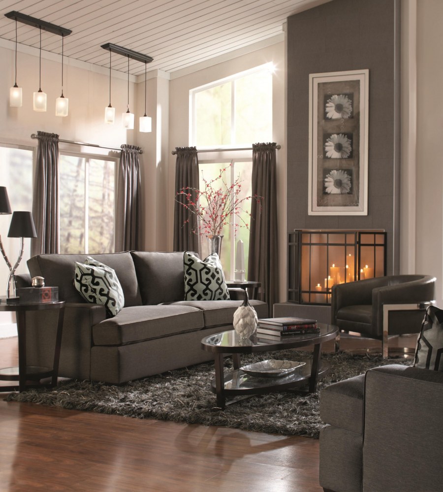 Серая мебель в интерьере