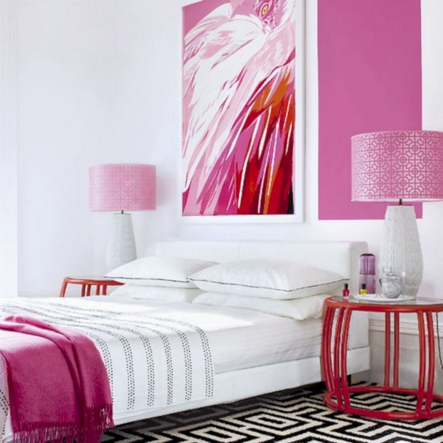 Сочетание розового в интерьере