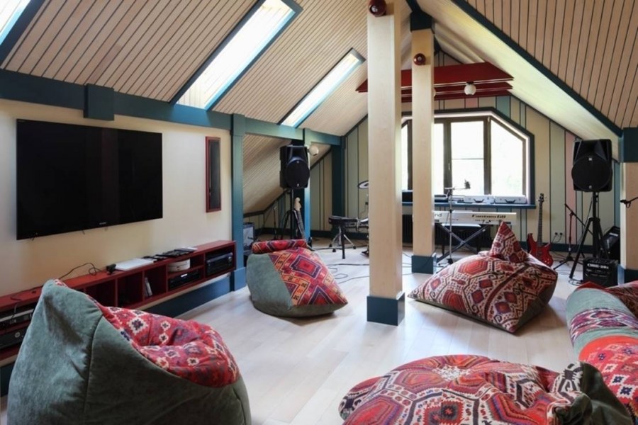 Зона отдыха на мансарде