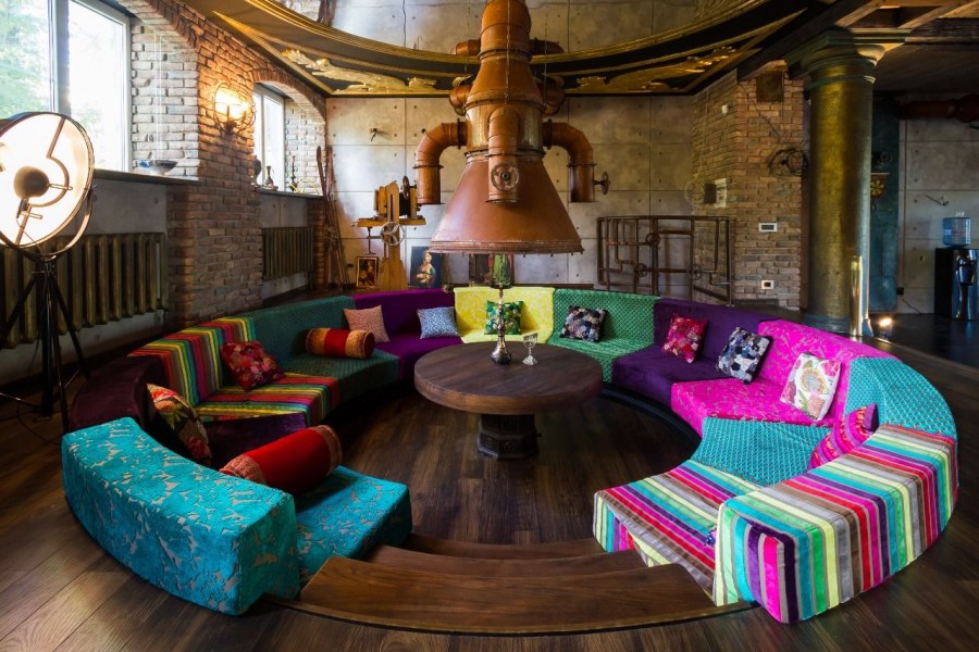 Интерьер кальянной Loft