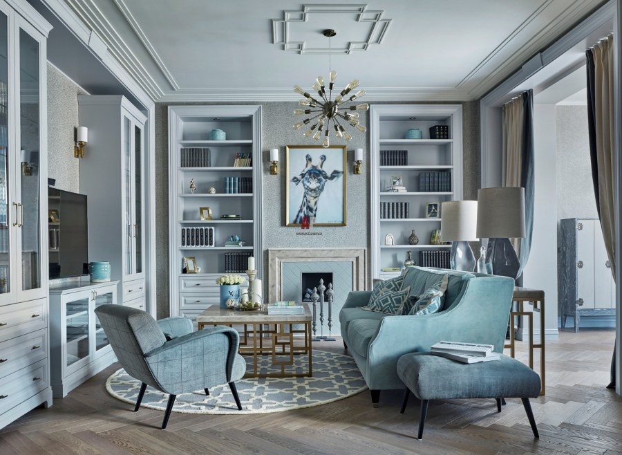 Гостиная американская Неоклассика