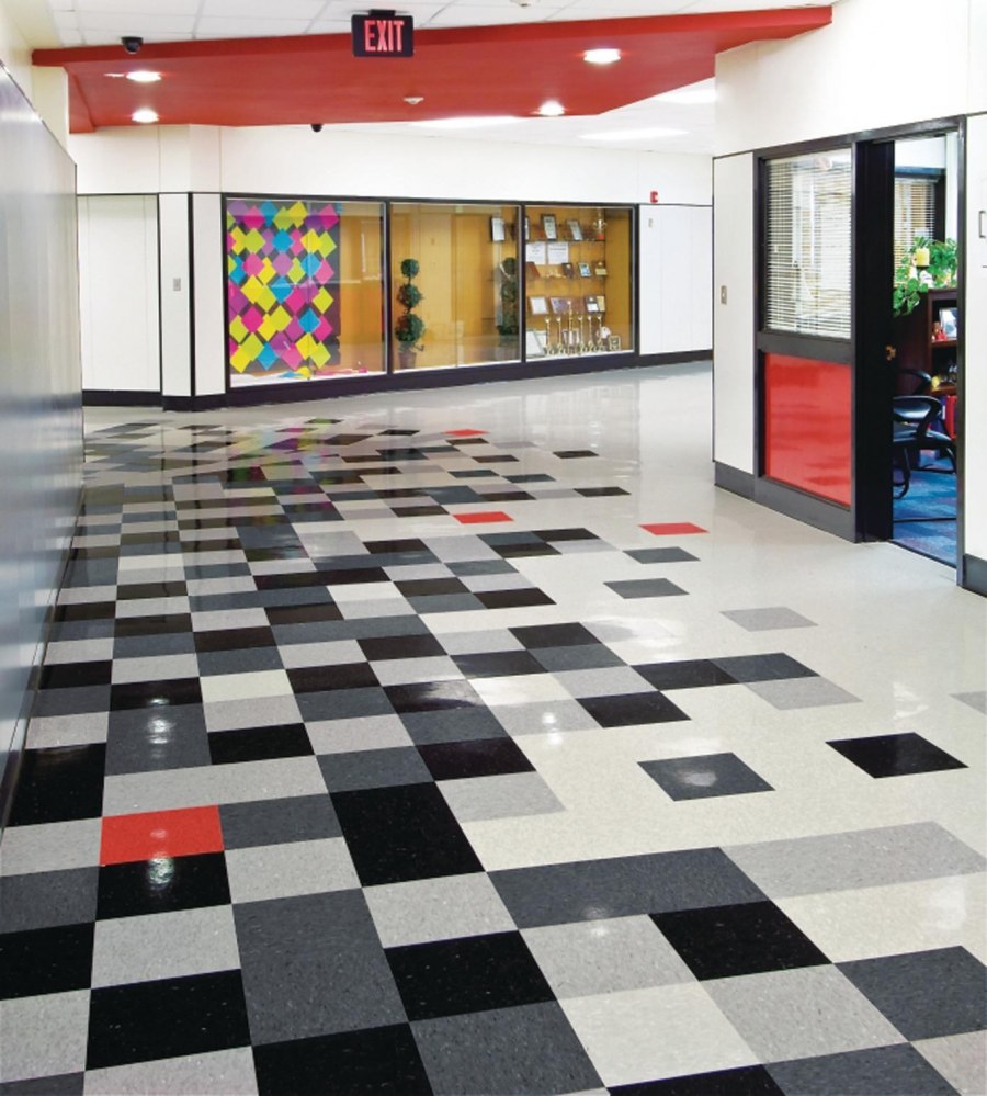 Кварцвиниловая плитка терраццо