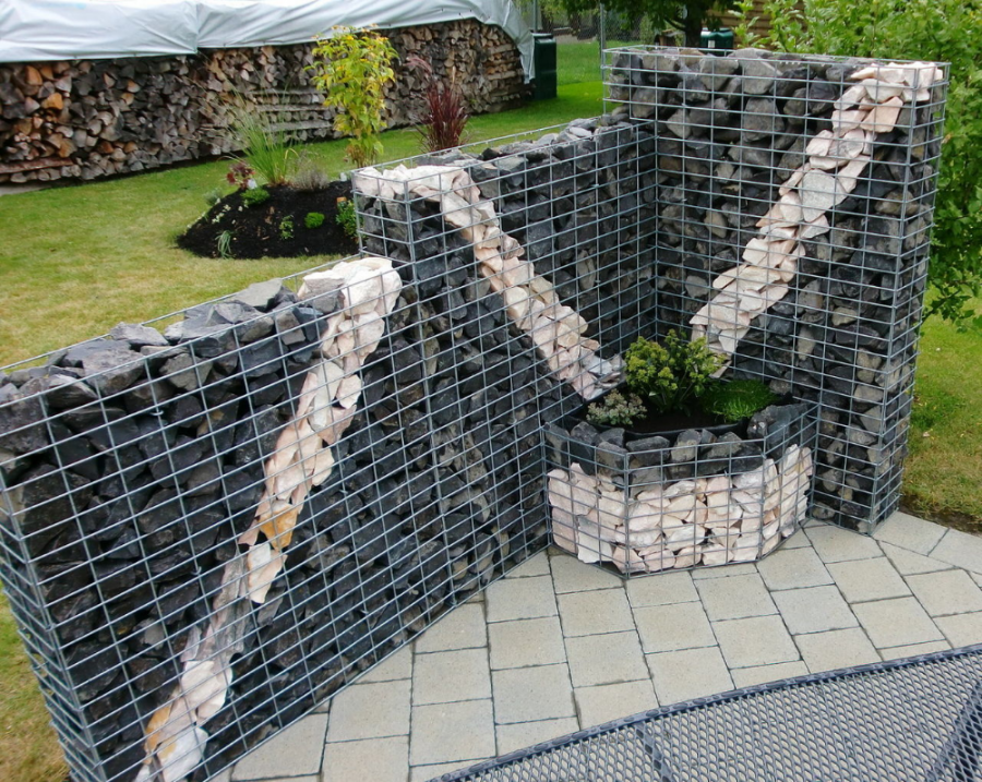 Габион подпорная стена