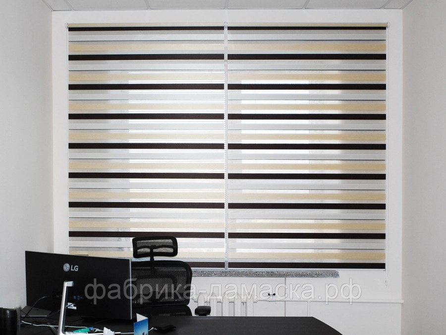 Рулонная штора Эскар однотонная 130х170, серый