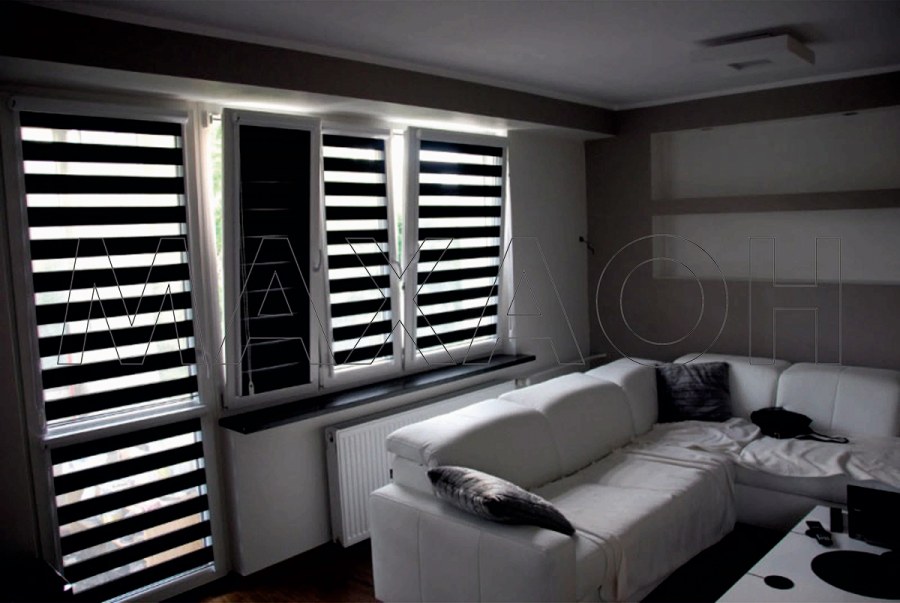 Шторы на кухню Зебра день ночь