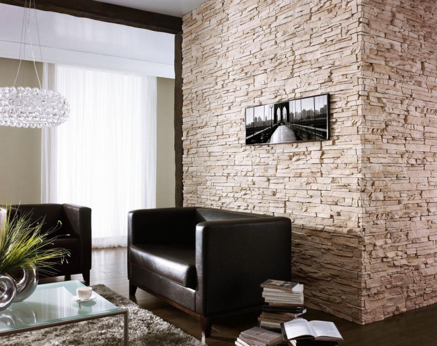 Кладка декоративного кирпича в квартире