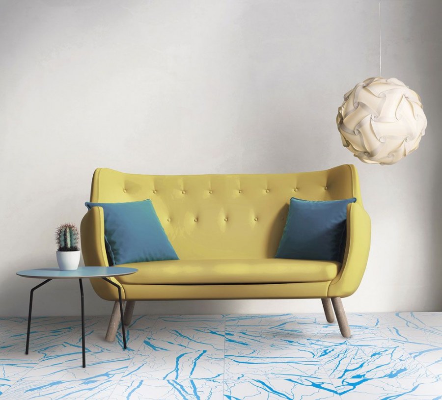 Желтый диван в интерьере