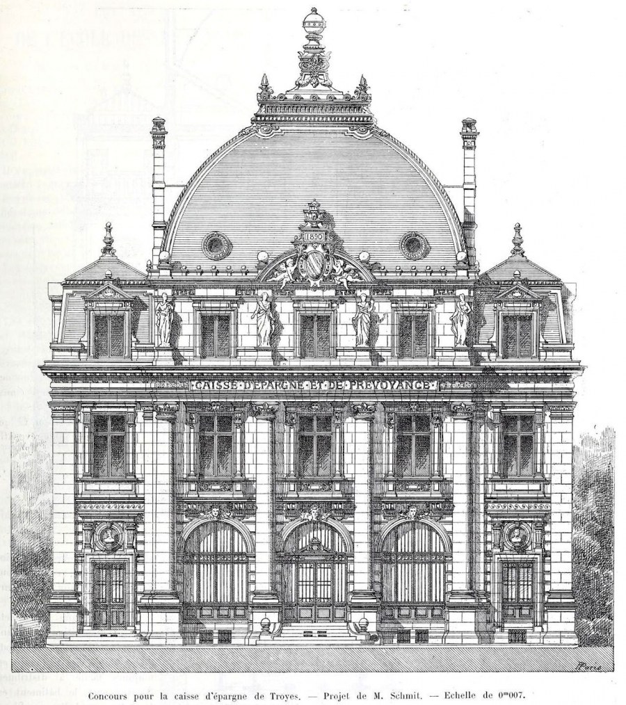 Фасад здания в стиле классицизм