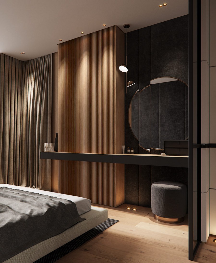 Спальня со встроенным шкафом