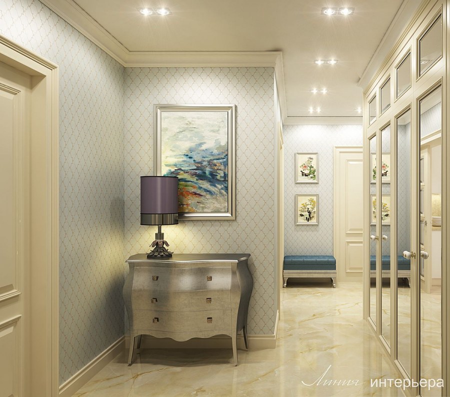 Интерьер прихожей в неоклассическом стиле
