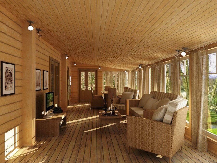 Отделка веранды