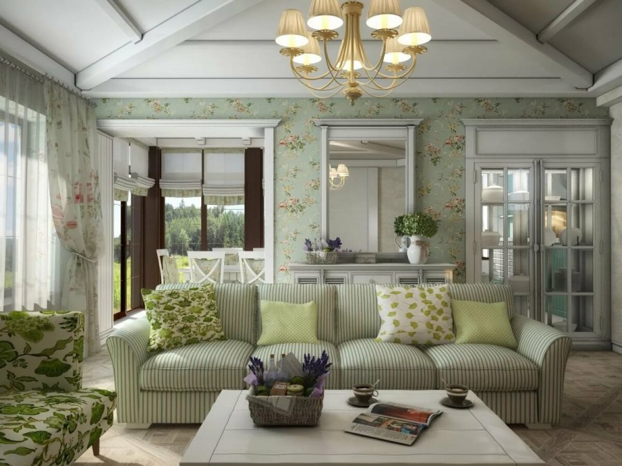 Гостиная в стиле Прованс