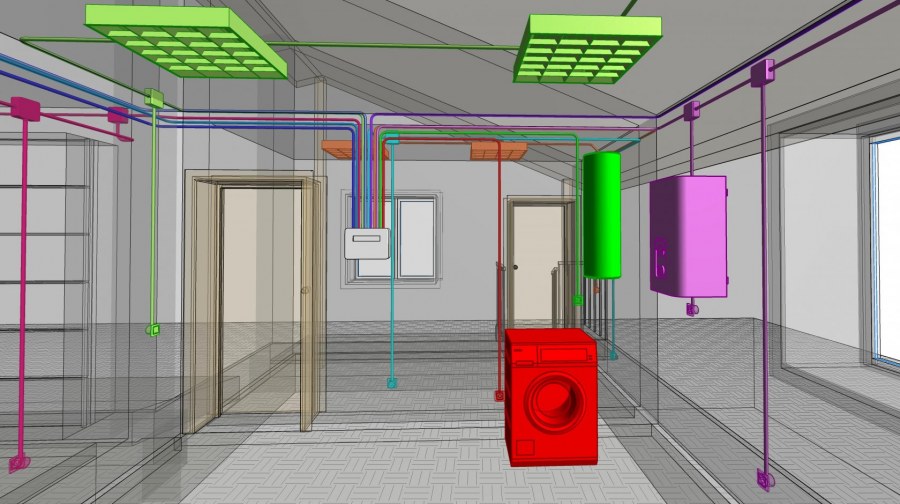 Проект электрики в Revit