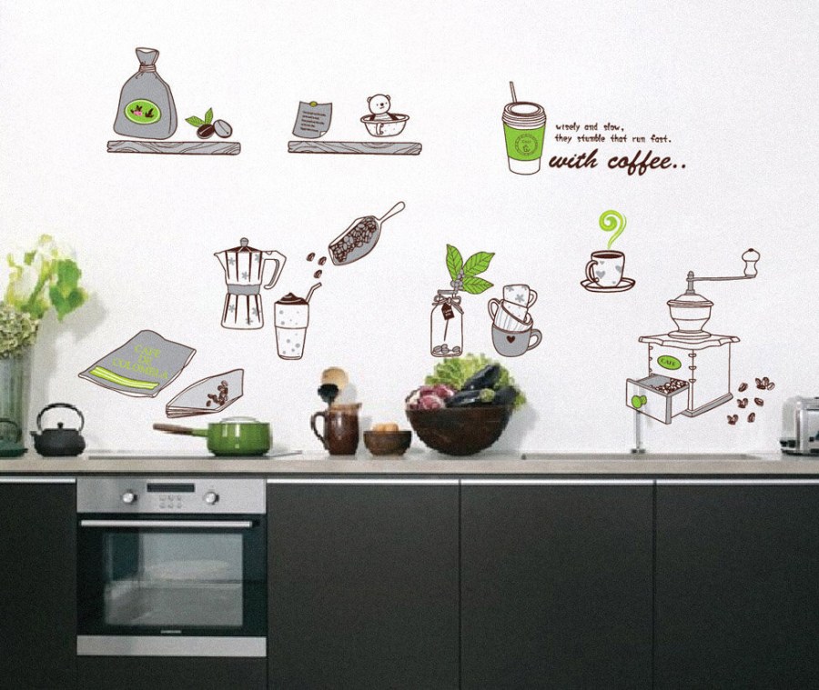 Стикеры на кухню на стены