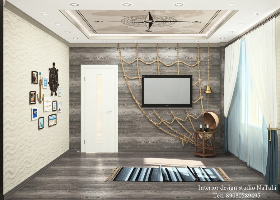 Скамья в интерьере