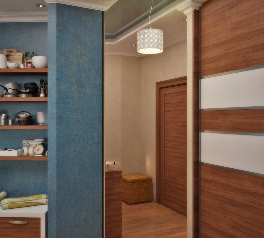 Шкаф в прихожую в американском стиле