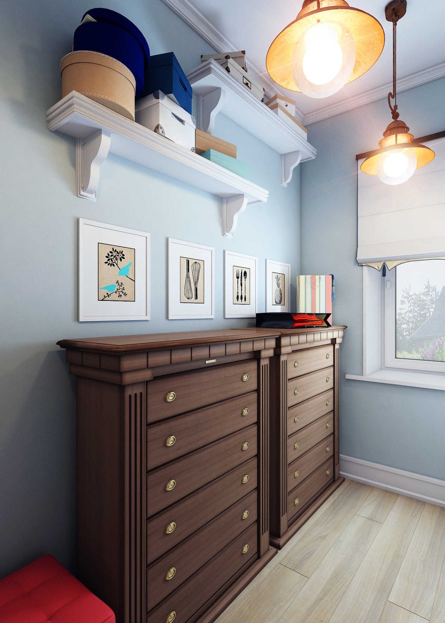 Прихожая в морском стиле