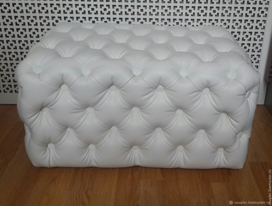 Кровать Элизабет каретная стяжка белая