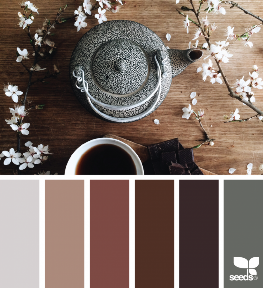 Коричневый цвет стен