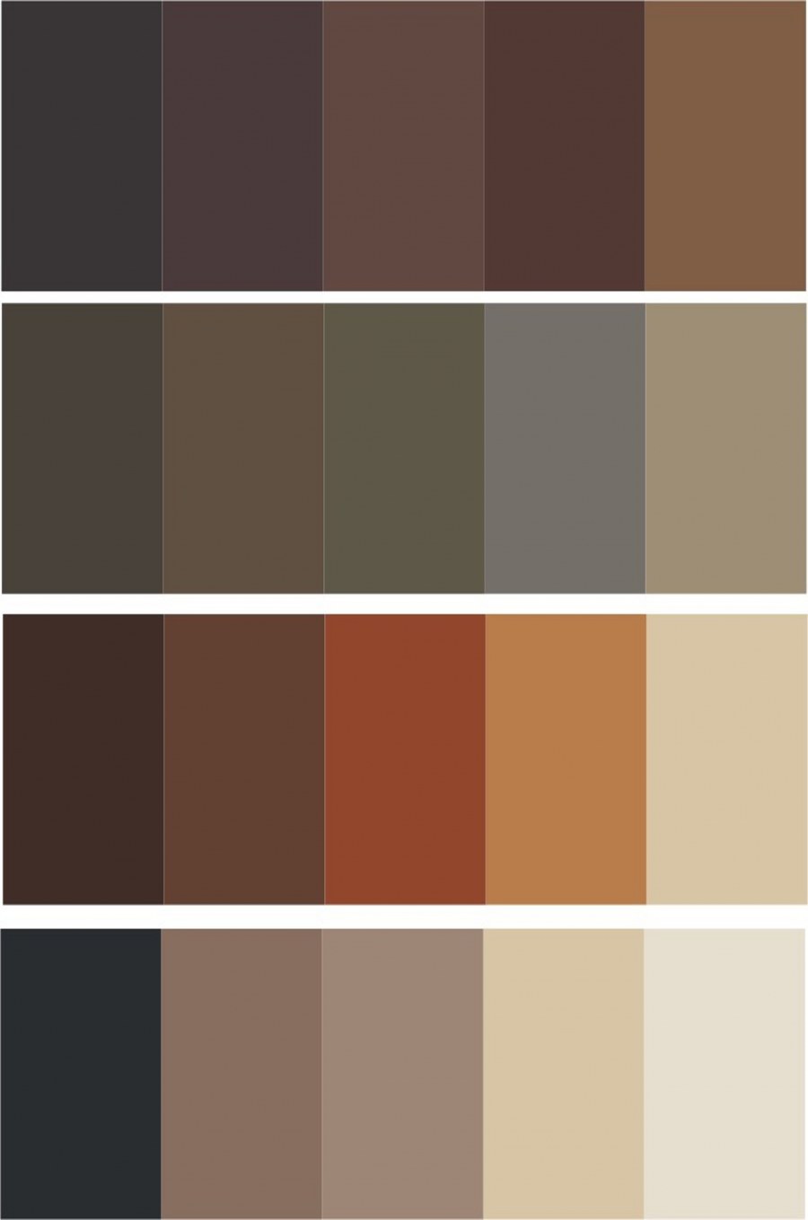 Гостиная цвета какао