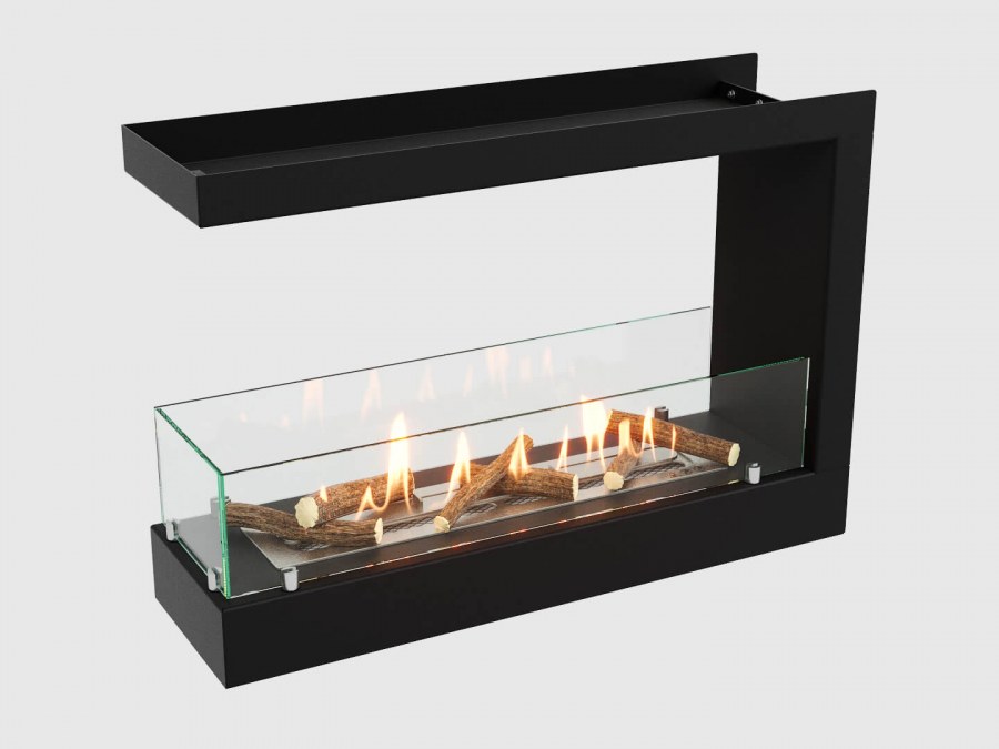 Торцевой биокамин Lux Fire