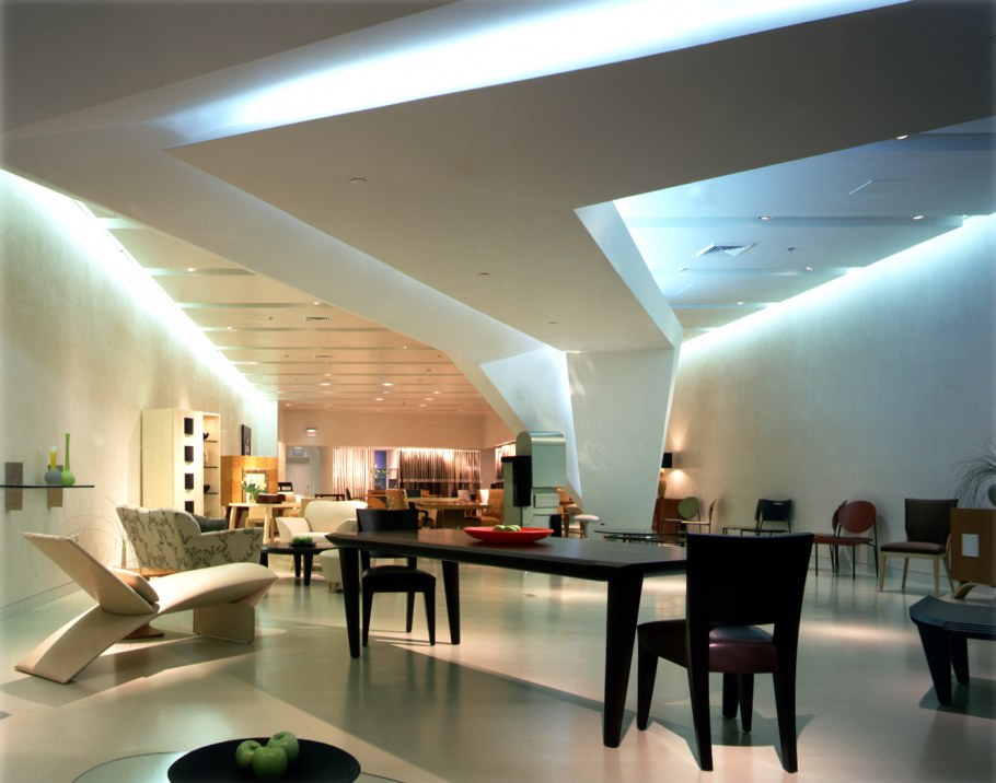 Круглые светильники в интерьере