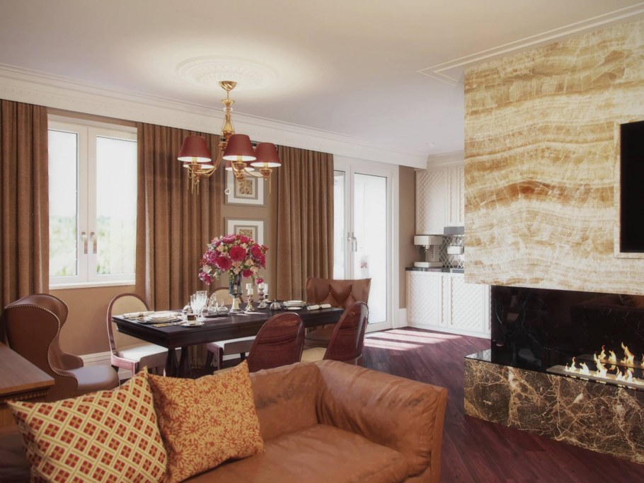 Карамельные тона в интерьере