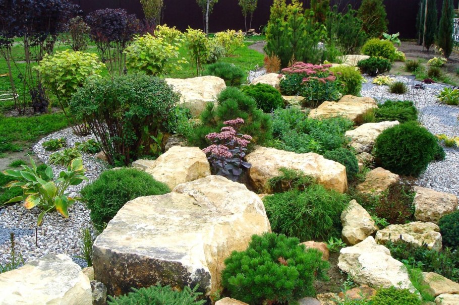 Рокарий с альпийской горкой