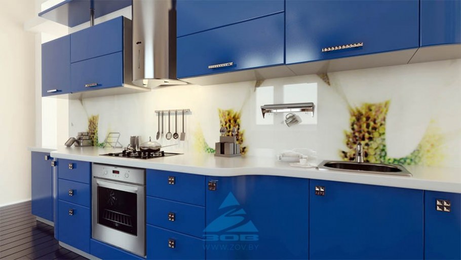 Кухни МДФ эмаль RAL 5005