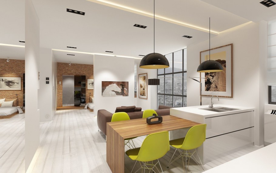 Современный интерьер студии