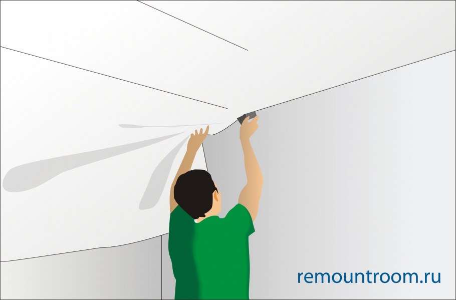 Монтаж натяжного потолка