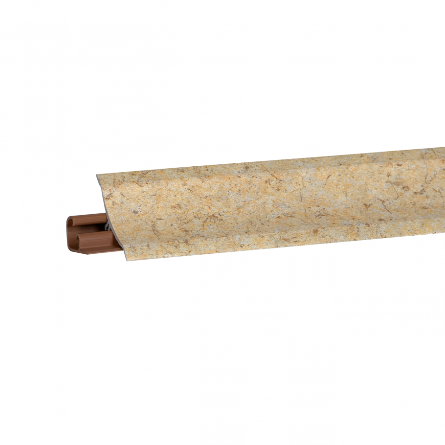 Плинтус Квадро прямоуг. Гладкий l=3,05м алюмини