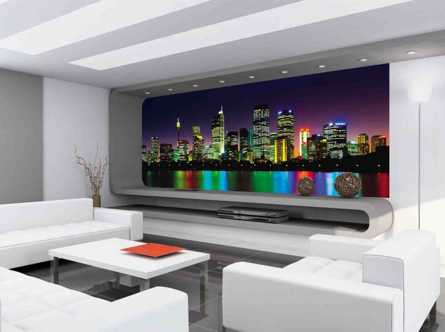 Стеклянное панно на стену в гостиную