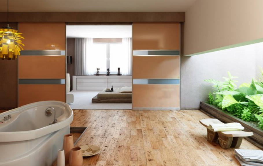 Сдвижная дверь в ванную