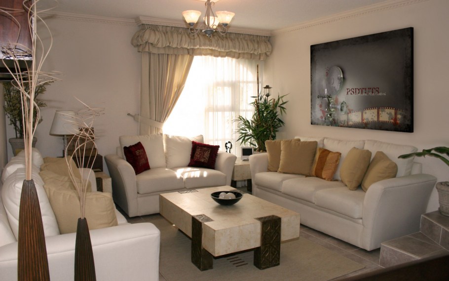 Декор гостиной в классическом стиле