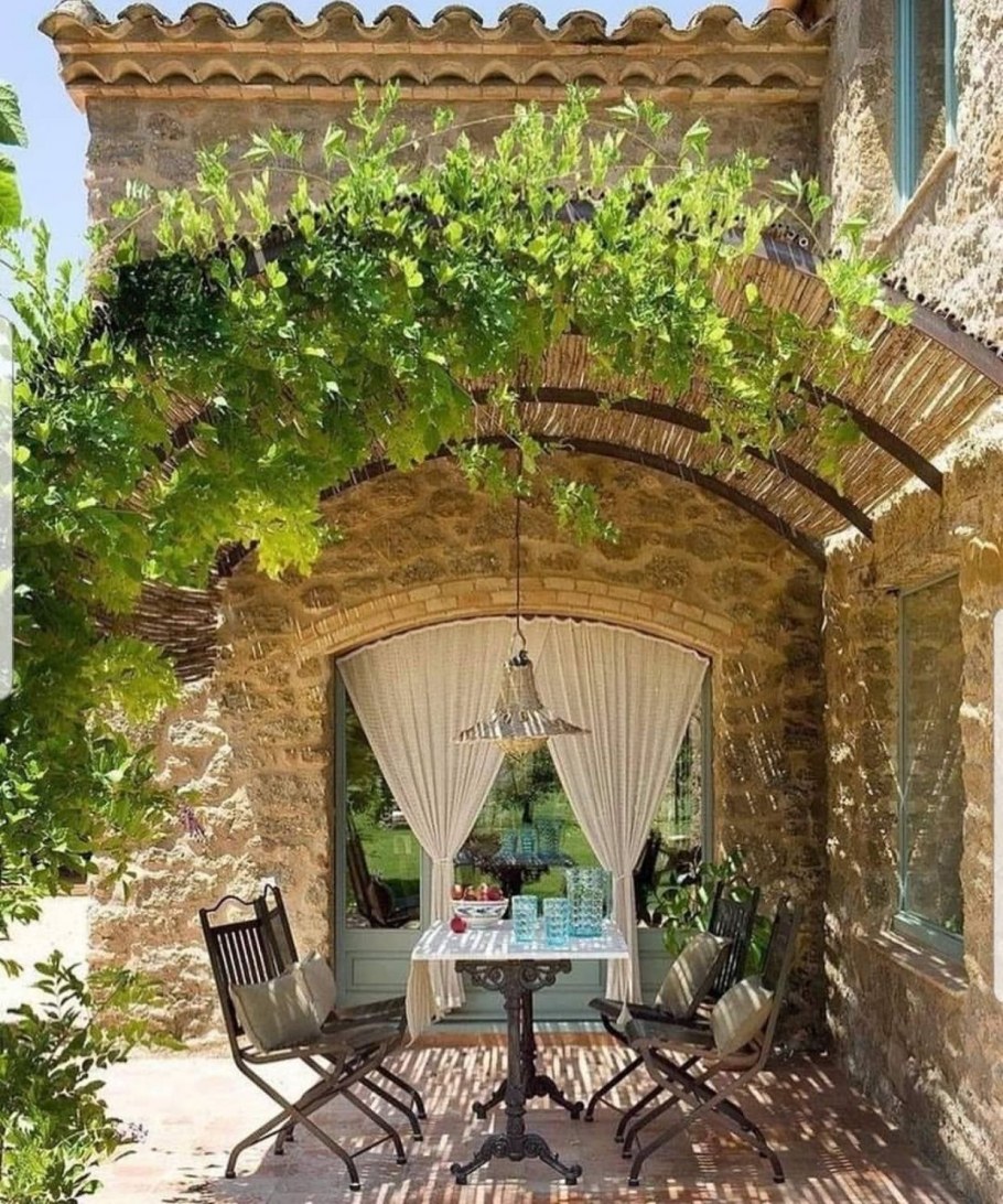 Пергола увитая виноградом