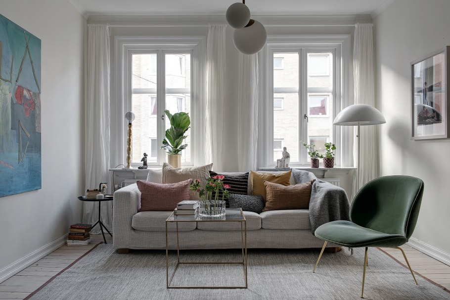 Гостиная в Сканди стиле 2020