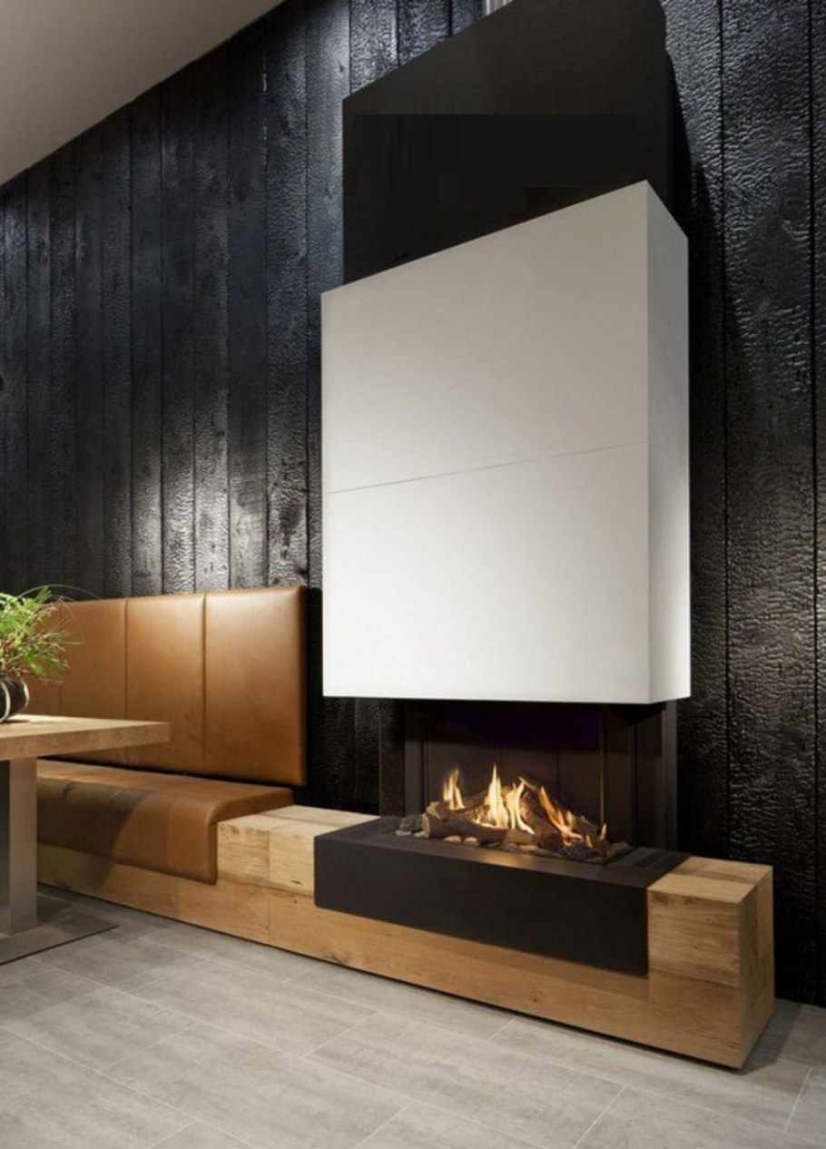 Камин в современном интерьере