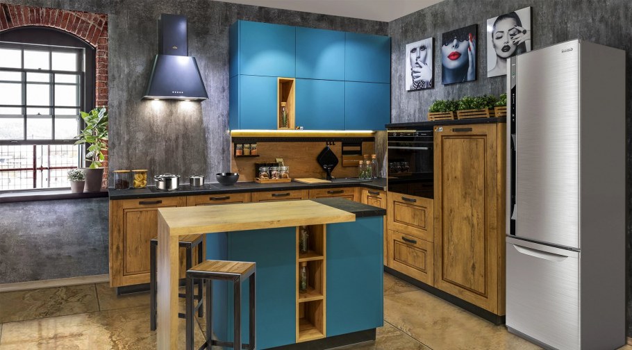 Интерьер маленькой кухни вид сверху