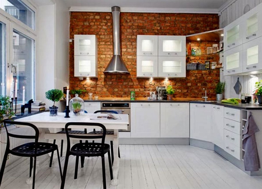 Кухня в стиле лофт и Прованс